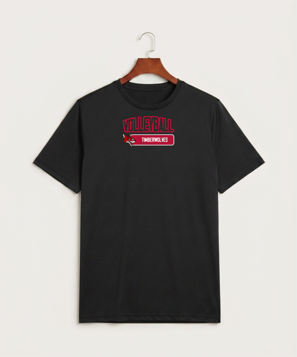 Ely Memorial High School Volleyball (Girls) - Black Sport-Tek PosiCharge Competitor Tee. ST350