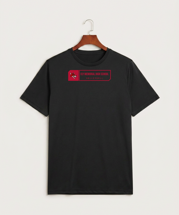 Ely Memorial High School Volleyball (Girls) - Black Sport-Tek PosiCharge Competitor Tee. ST350