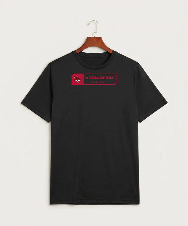 Ely Memorial High School Volleyball (Girls) - Black Sport-Tek PosiCharge Competitor Tee. ST350