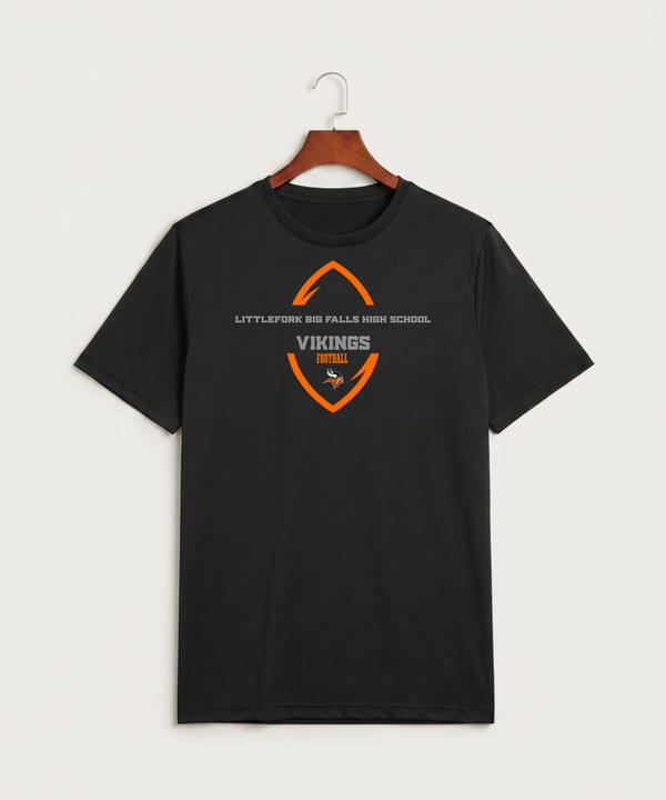 Littlefork Big Falls High School Football (Boys) - Black Sport-Tek PosiCharge Competitor Tee. ST350