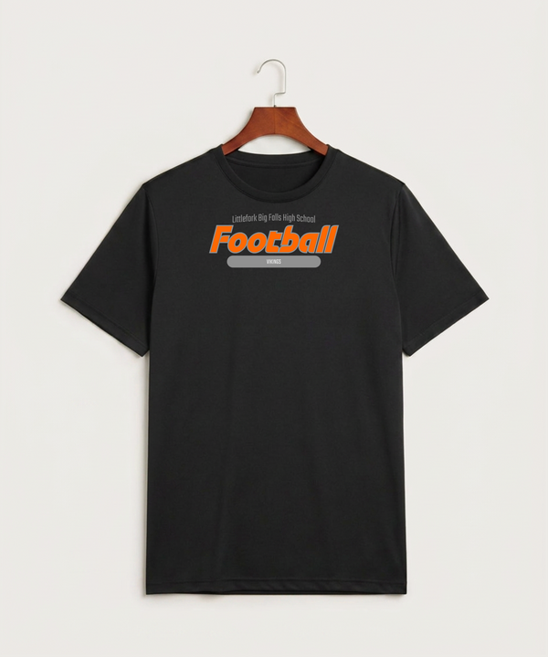 Littlefork Big Falls High School Football (Boys) - Black Sport-Tek PosiCharge Competitor Tee. ST350