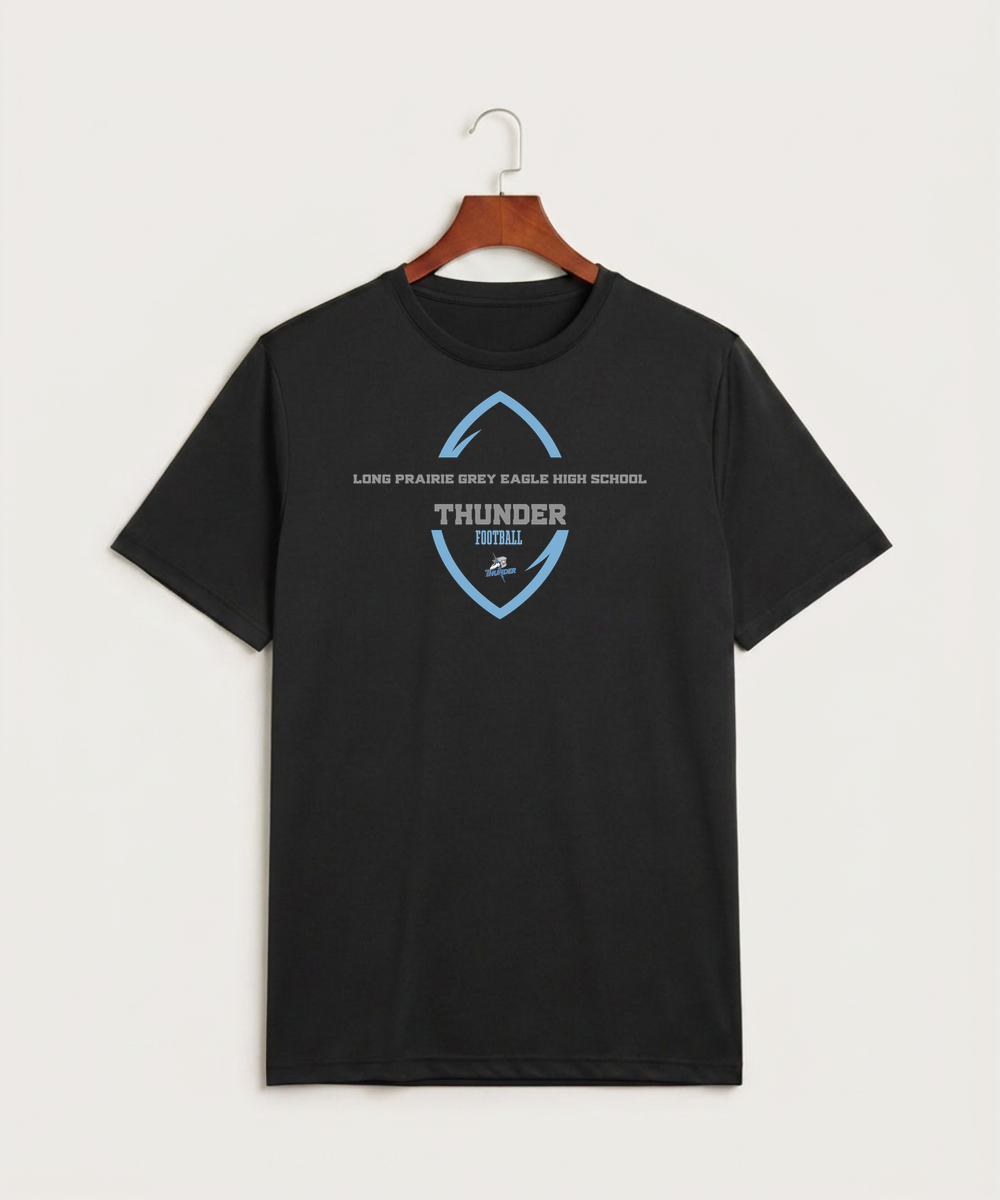 Long Prairie Grey Eagle High School Football (Boys) - Black Sport-Tek PosiCharge Competitor Tee. ST350