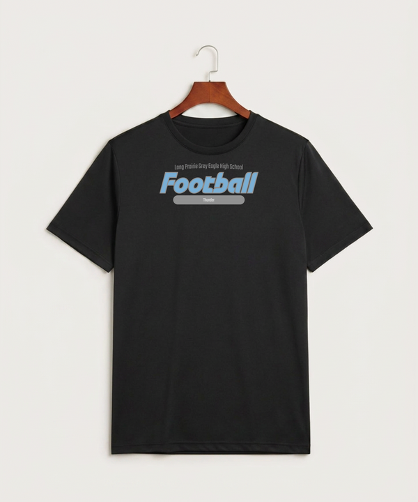Long Prairie Grey Eagle High School Football (Boys) - Black Sport-Tek PosiCharge Competitor Tee. ST350