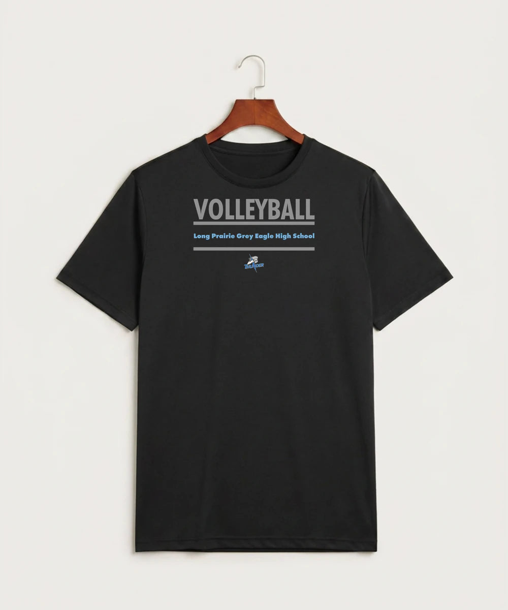 Long Prairie Grey Eagle High School Volleyball (Girls) - Black Sport-Tek PosiCharge Competitor Tee. ST350