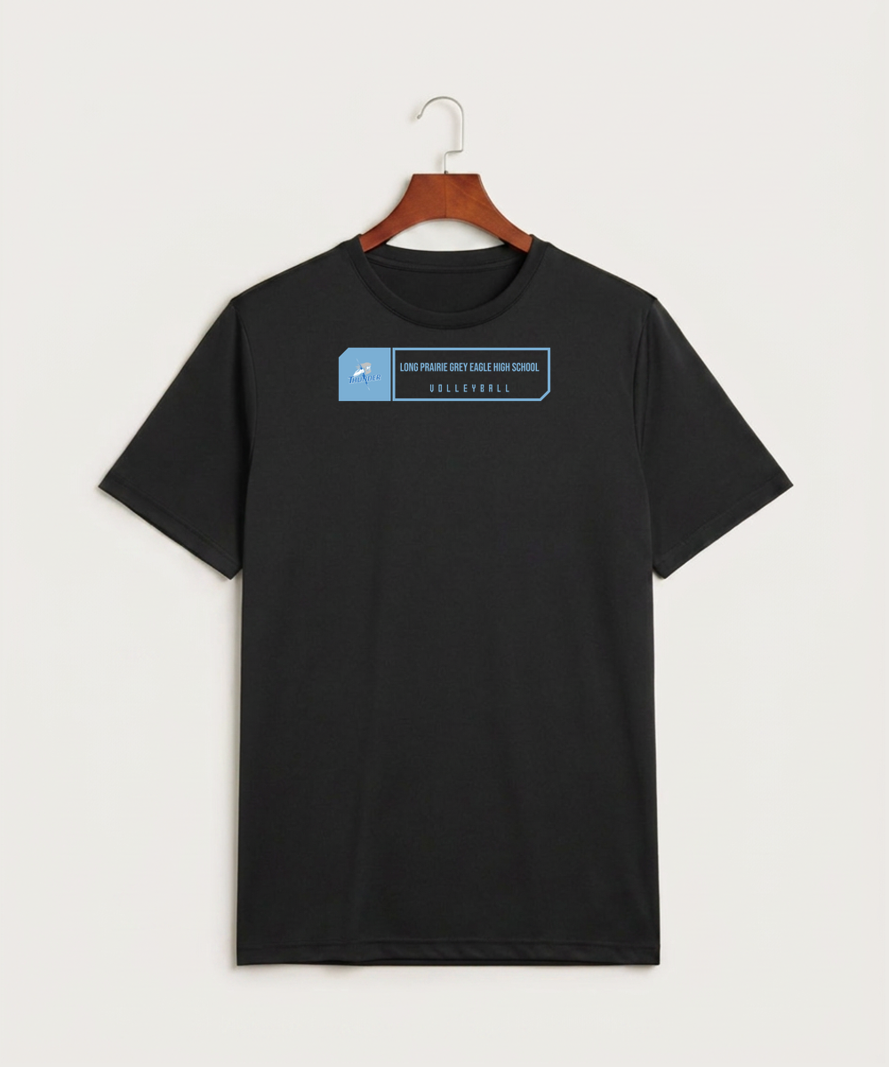 Long Prairie Grey Eagle High School Volleyball (Girls) - Black Sport-Tek PosiCharge Competitor Tee. ST350