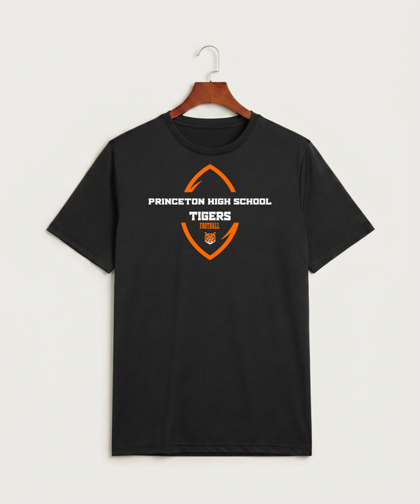 Princeton High School Football (Boys) - Black Sport-Tek PosiCharge Competitor Tee. ST350