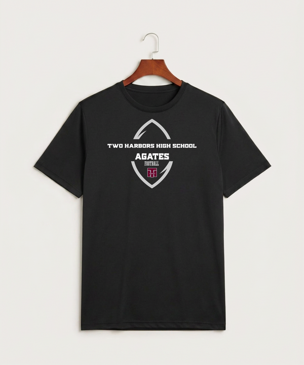 Two Harbors High School Football (Boys) - Black Sport-Tek PosiCharge Competitor Tee. ST350