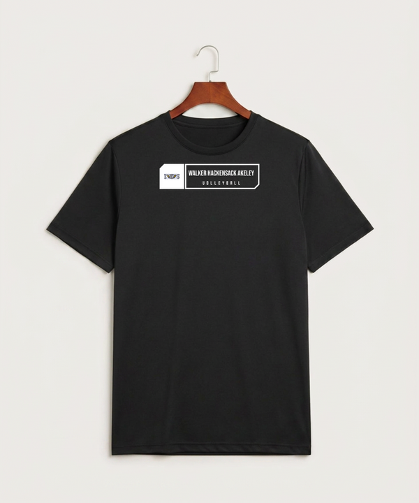 Walker Hackensack Akeley Volleyball (Girls) - Black Sport-Tek PosiCharge Competitor Tee. ST350