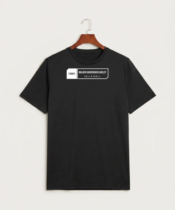Walker Hackensack Akeley Volleyball (Girls) - Black Sport-Tek PosiCharge Competitor Tee. ST350