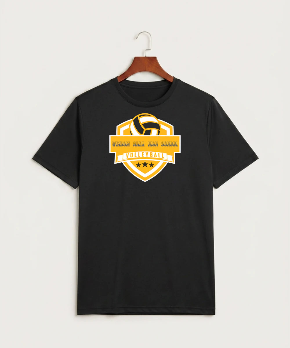 Windom Area High School Volleyball (Girls) - Black Sport-Tek PosiCharge Competitor Tee. ST350