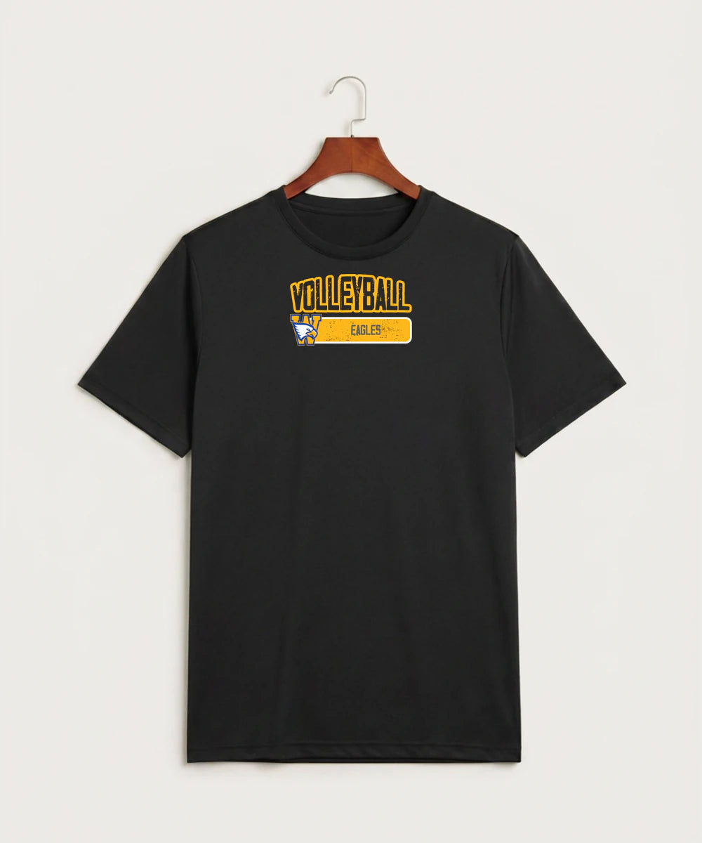 Windom Area High School Volleyball (Girls) - Black Sport-Tek PosiCharge Competitor Tee. ST350