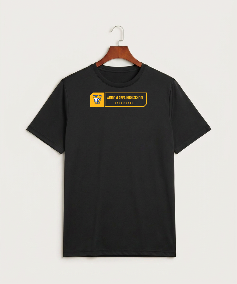 Windom Area High School Volleyball (Girls) - Black Sport-Tek PosiCharge Competitor Tee. ST350