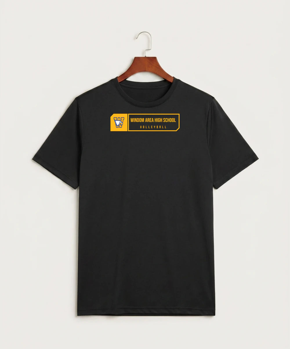 Windom Area High School Volleyball (Girls) - Black Sport-Tek PosiCharge Competitor Tee. ST350