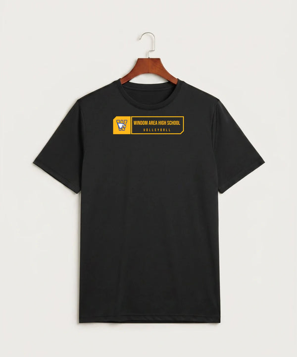 Windom Area High School Volleyball (Girls) - Black Sport-Tek PosiCharge Competitor Tee. ST350