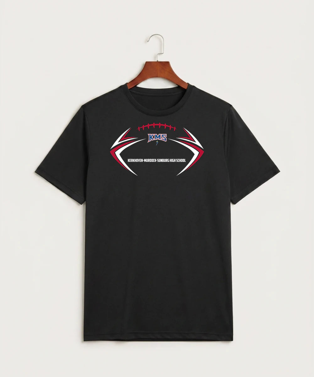Kerkhoven-Murdock-Sunburg High School Football (Boys) - Black Sport-Tek PosiCharge Competitor Tee. ST350