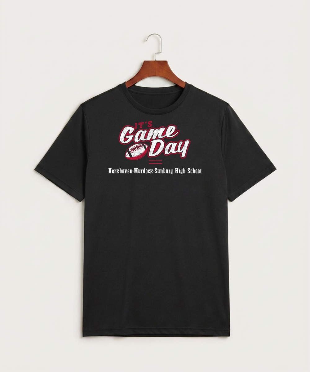Kerkhoven-Murdock-Sunburg High School Football (Boys) - Black Sport-Tek PosiCharge Competitor Tee. ST350