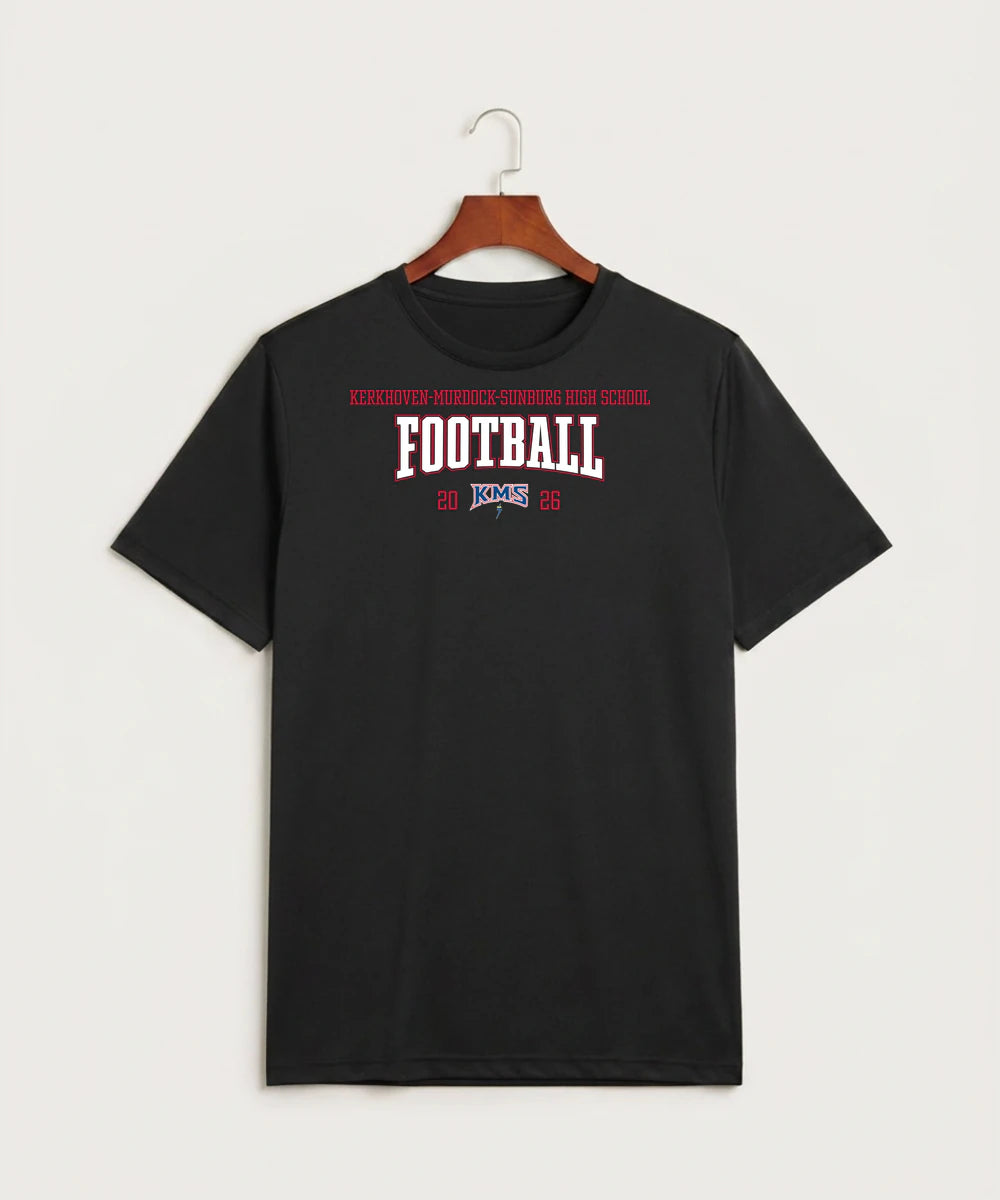 Kerkhoven-Murdock-Sunburg High School Football (Boys) - Black Sport-Tek PosiCharge Competitor Tee. ST350