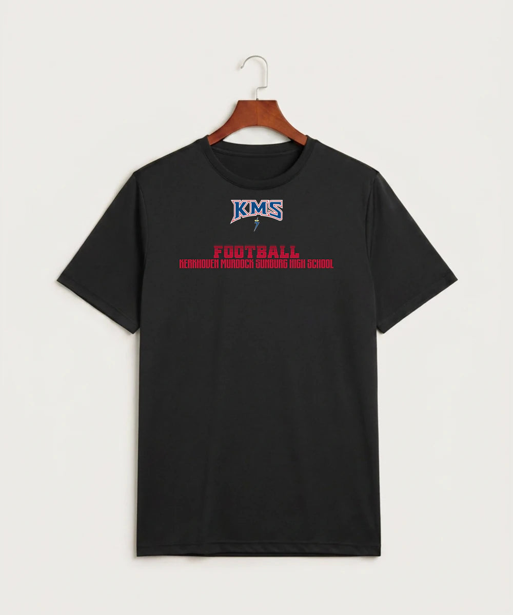 Kerkhoven-Murdock-Sunburg High School Football (Boys) - Black Sport-Tek PosiCharge Competitor Tee. ST350