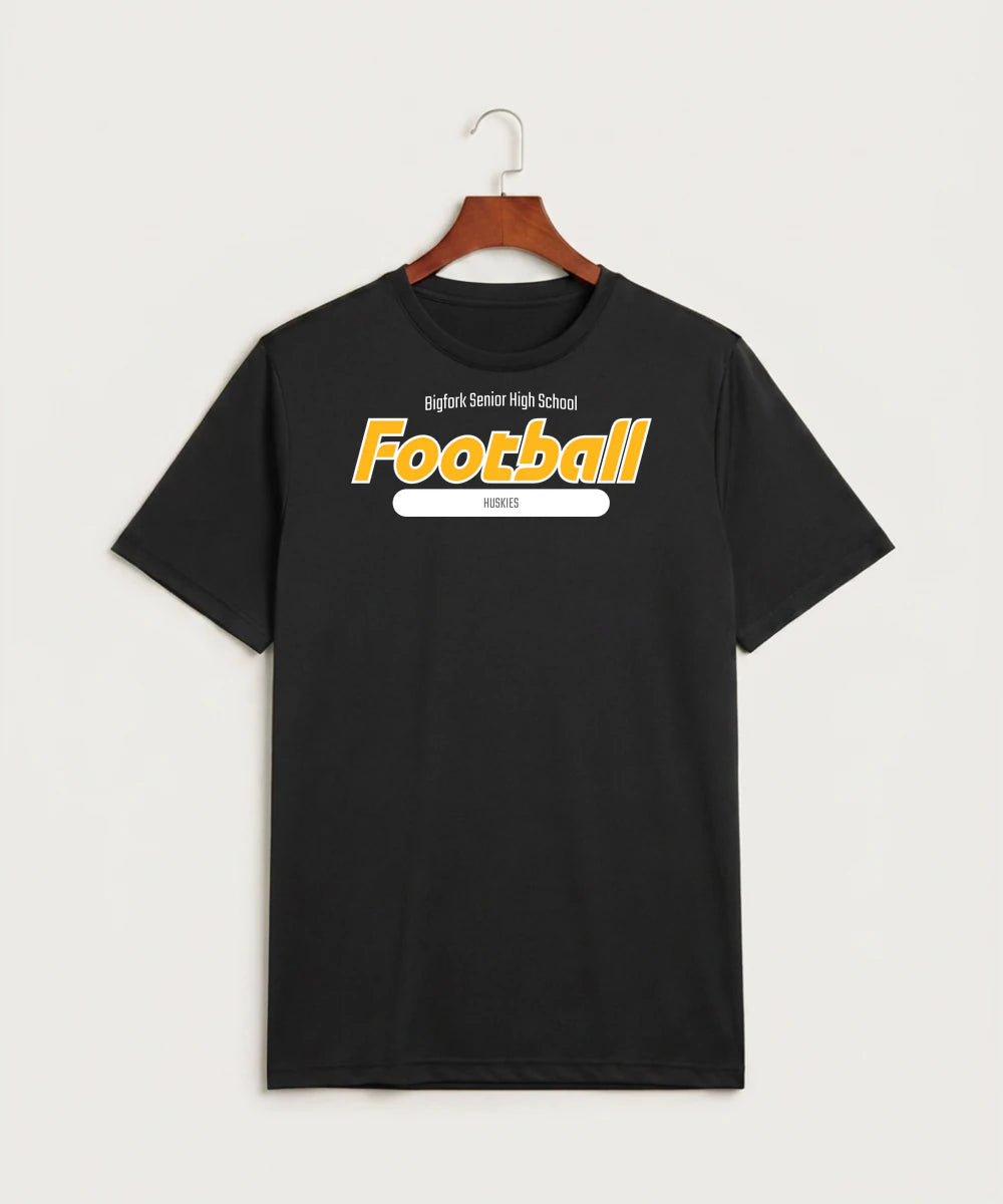 Bigfork Senior High School Football (Boys) - Black Sport-Tek PosiCharge Competitor Tee. ST350