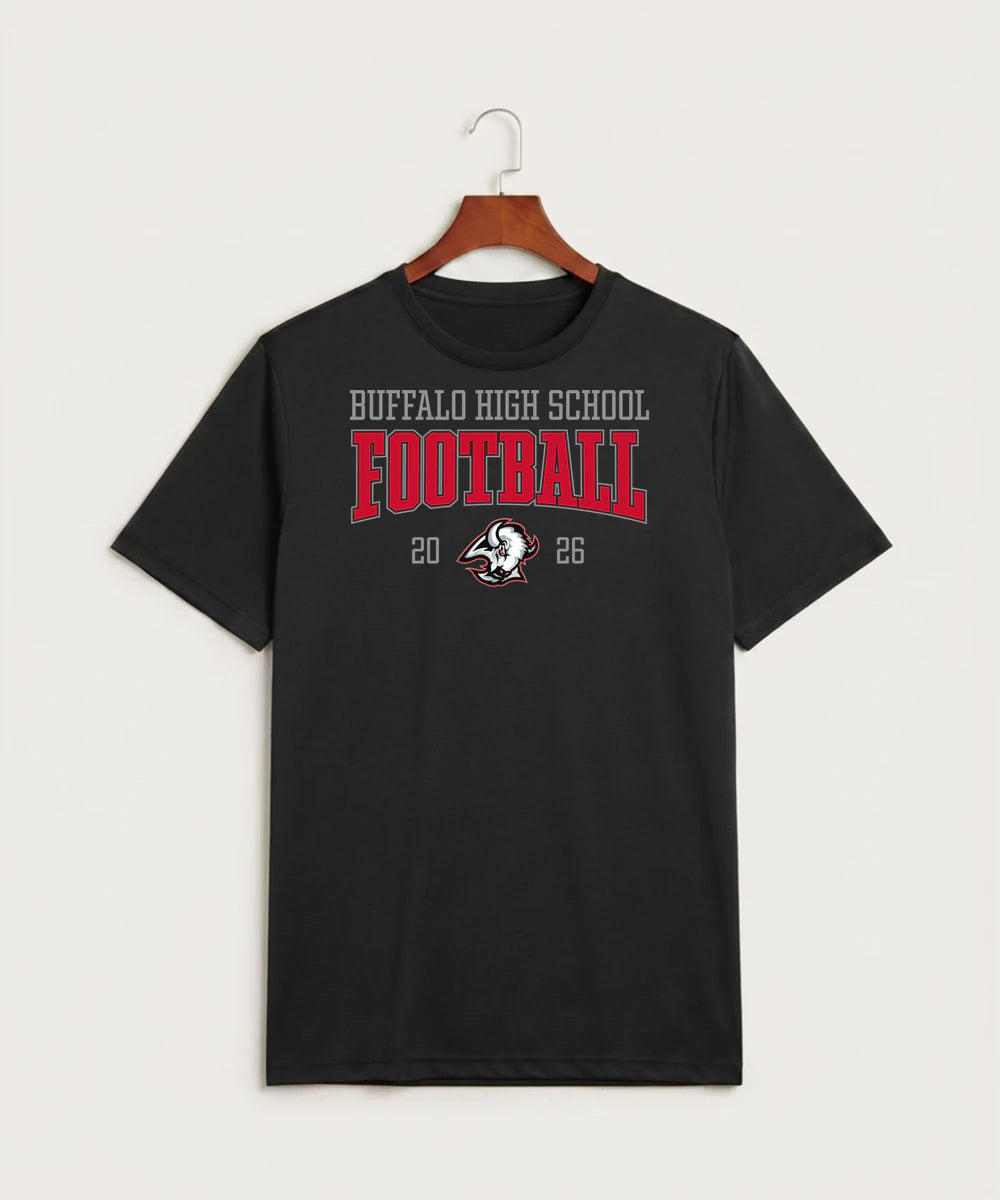 Buffalo High School Football (Boys) - Black Sport-Tek PosiCharge Competitor Tee. ST350
