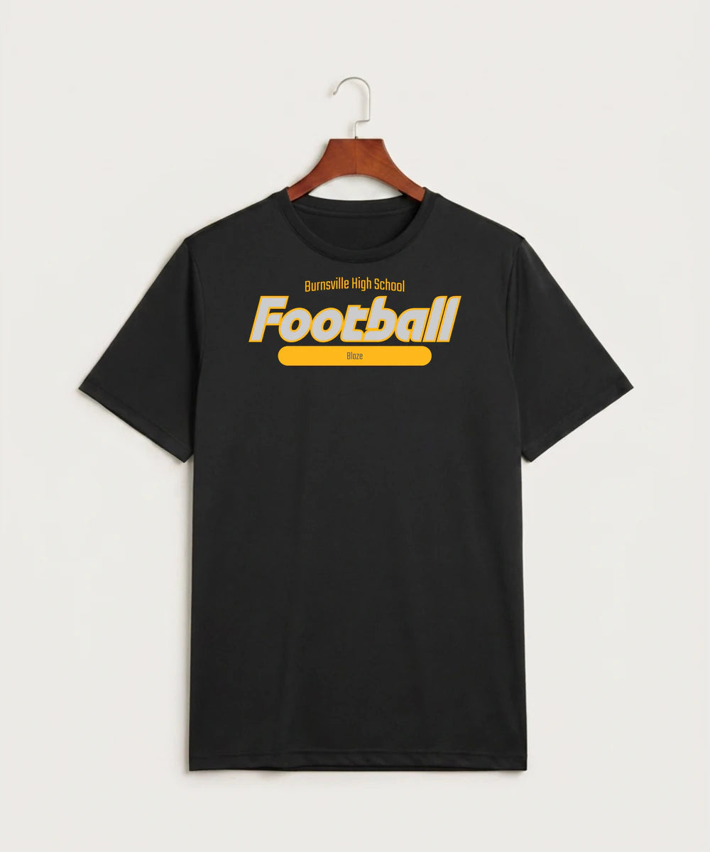 Burnsville High School Football (Boys) - Black Sport-Tek PosiCharge Competitor Tee. ST350