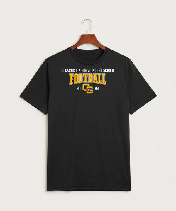 Clearbrook Gonvick High School Football (Boys) - Black Sport-Tek PosiCharge Competitor Tee. ST350