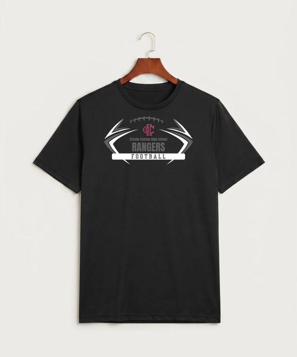 Crosby Ironton High School Football (Boys) - Black Sport-Tek PosiCharge Competitor Tee. ST350
