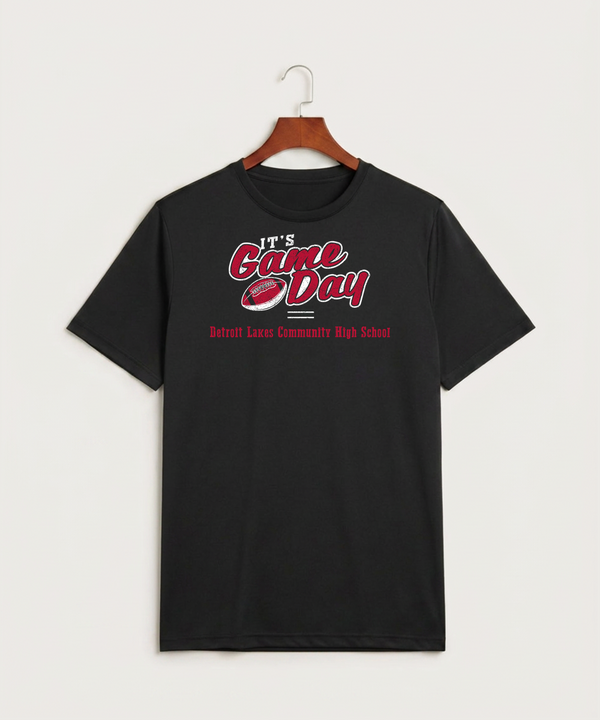 Detroit Lakes Community High School Football (Boys) - Black Sport-Tek PosiCharge Competitor Tee. ST350