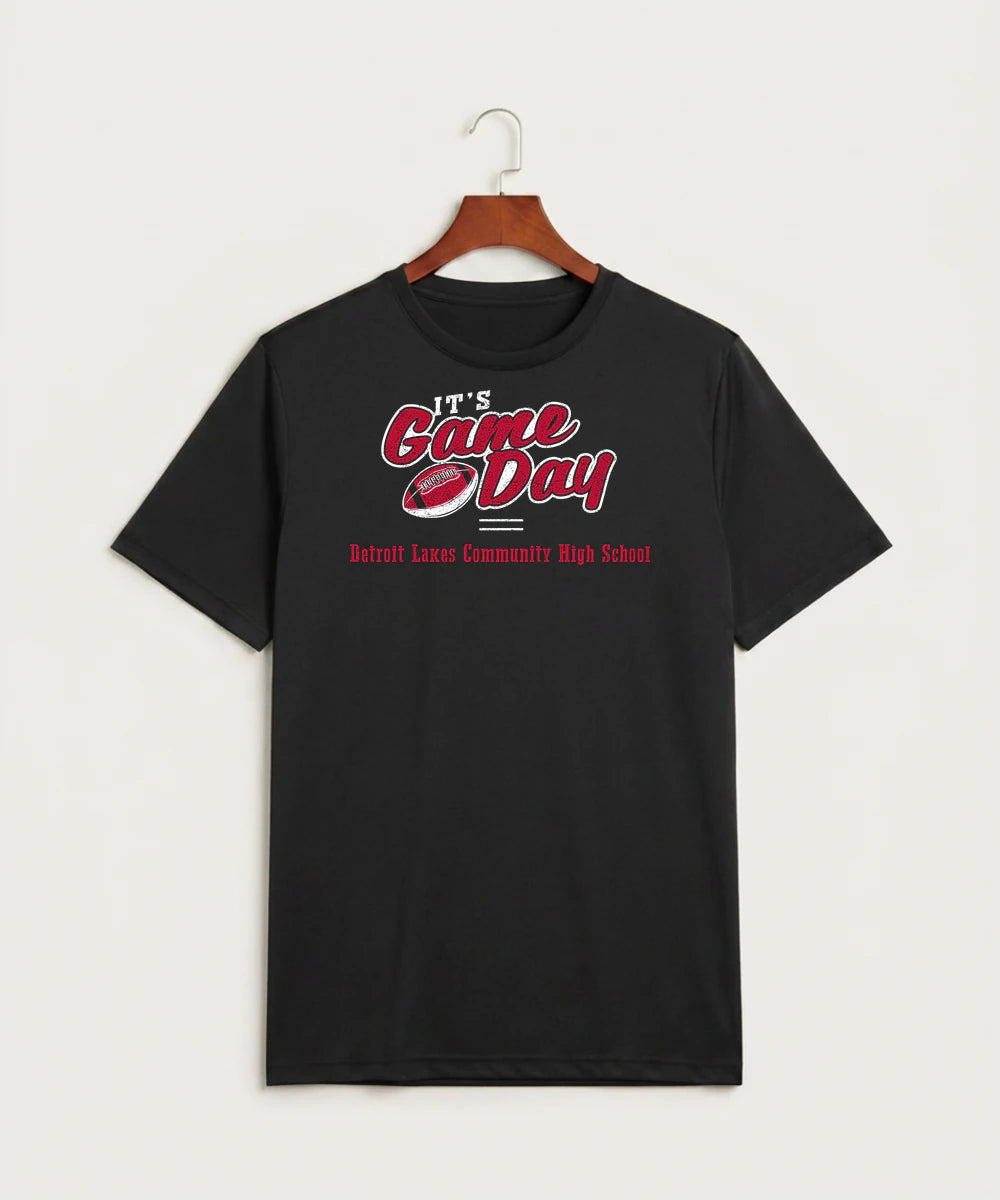 Detroit Lakes Community High School Football (Boys) - Black Sport-Tek PosiCharge Competitor Tee. ST350