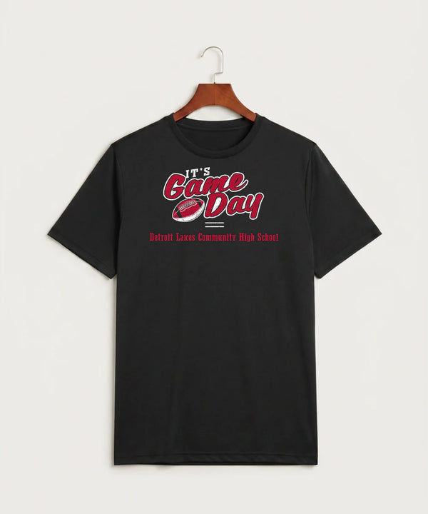 Detroit Lakes Community High School Football (Boys) - Black Sport-Tek PosiCharge Competitor Tee. ST350
