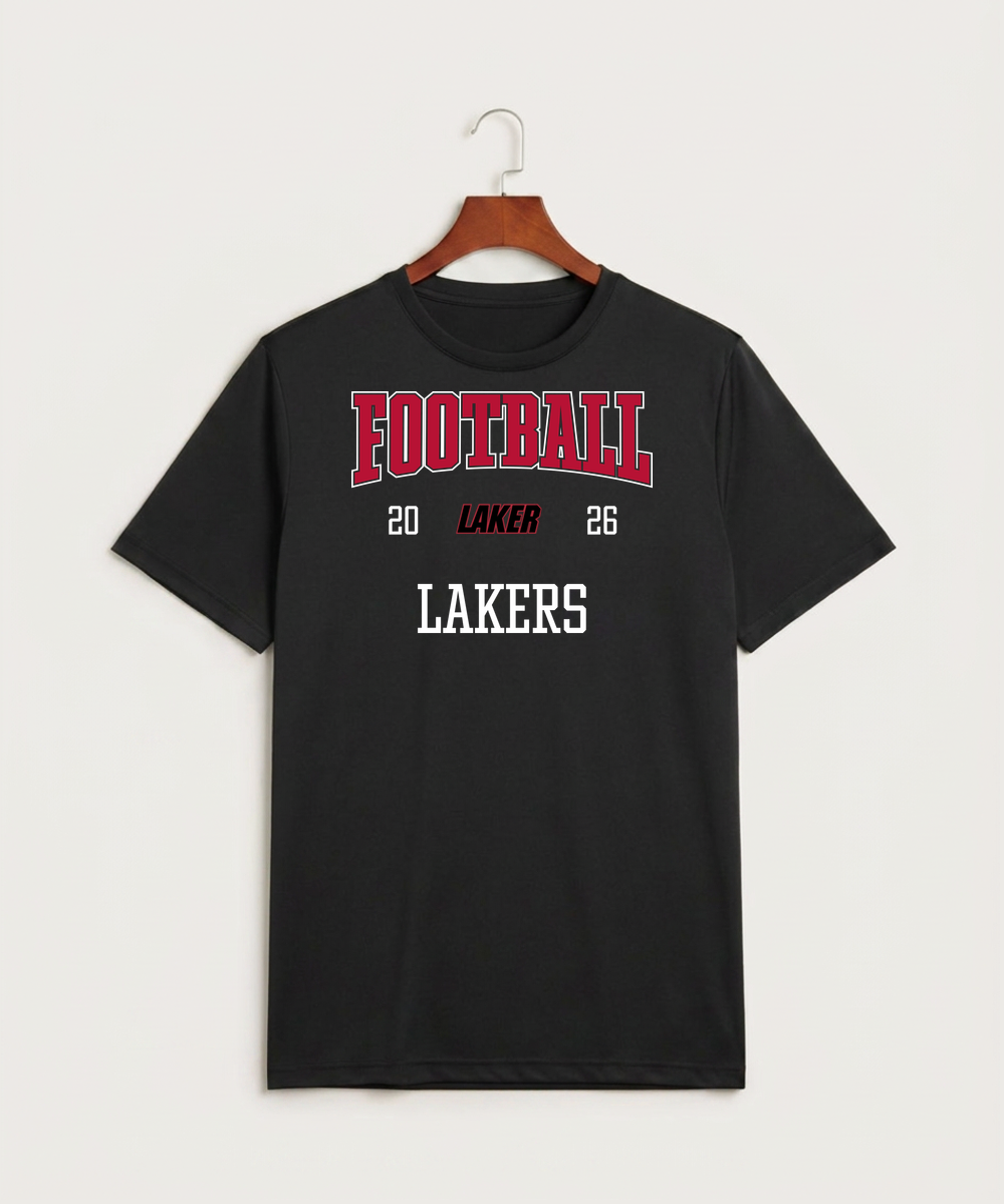 Detroit Lakes Community High School Football (Boys) - Black Sport-Tek PosiCharge Competitor Tee. ST350