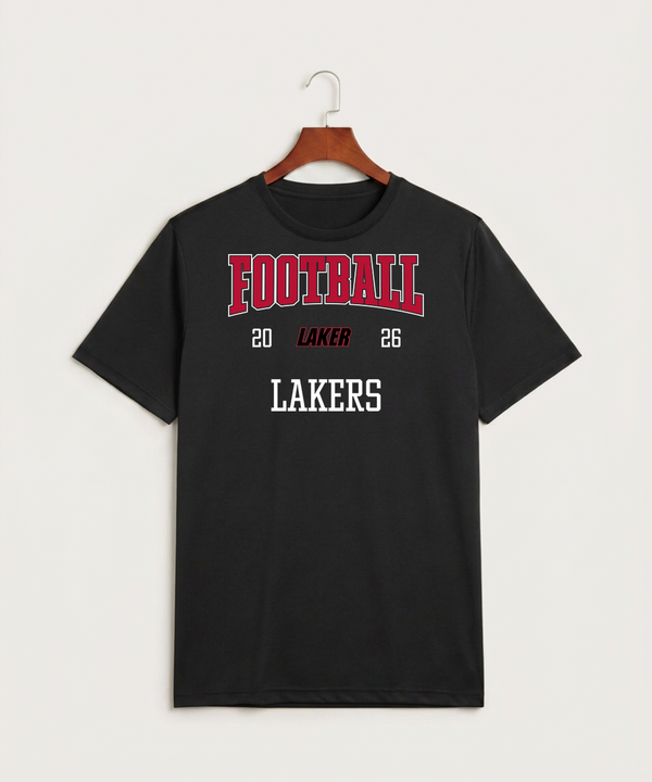 Detroit Lakes Community High School Football (Boys) - Black Sport-Tek PosiCharge Competitor Tee. ST350