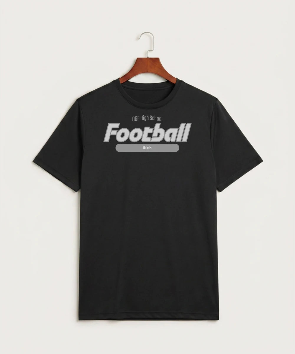 DGF High School Football (Boys) - Black Sport-Tek PosiCharge Competitor Tee. ST350