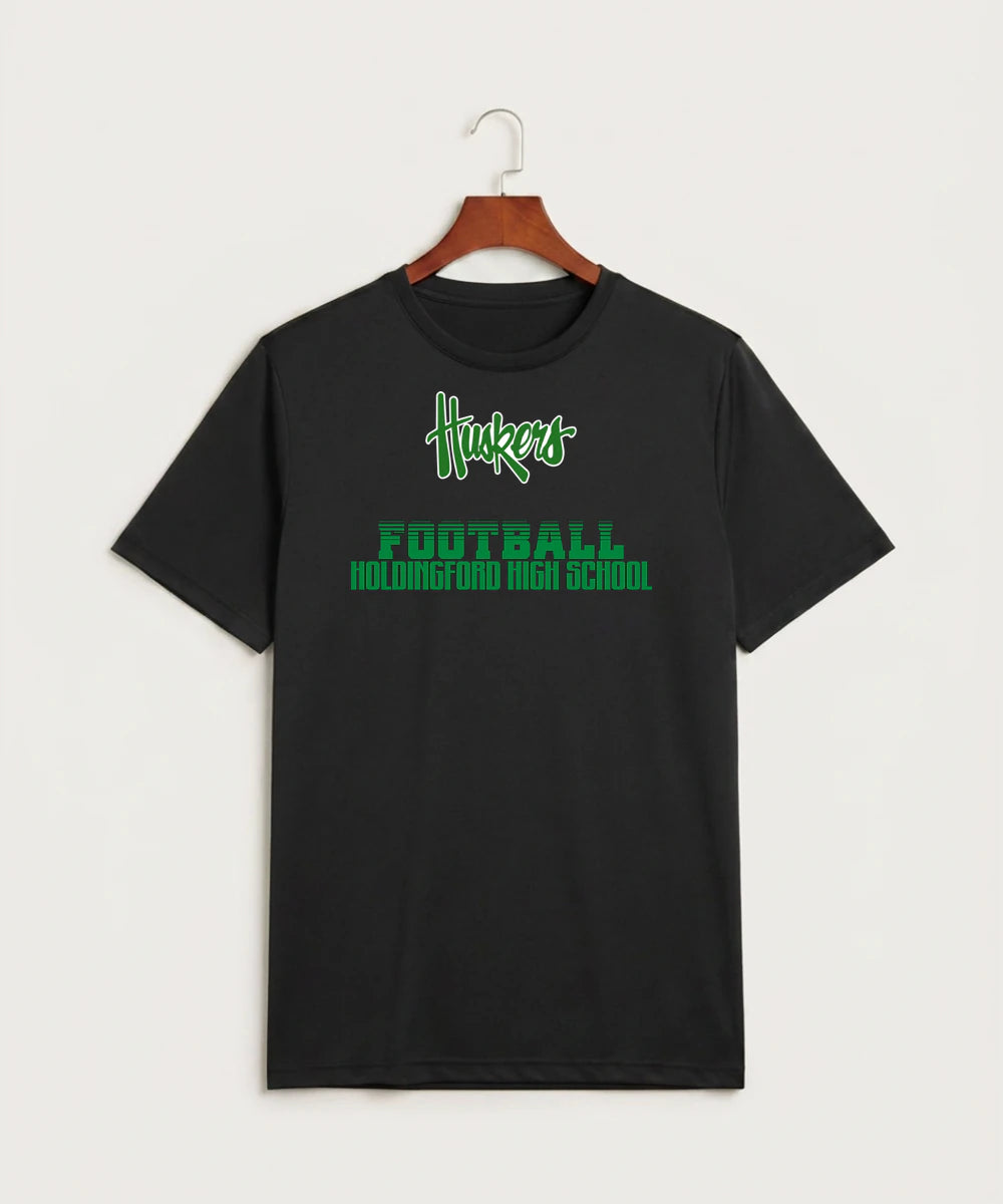 Holdingford High School Football (Boys) - Black Sport-Tek PosiCharge Competitor Tee. ST350