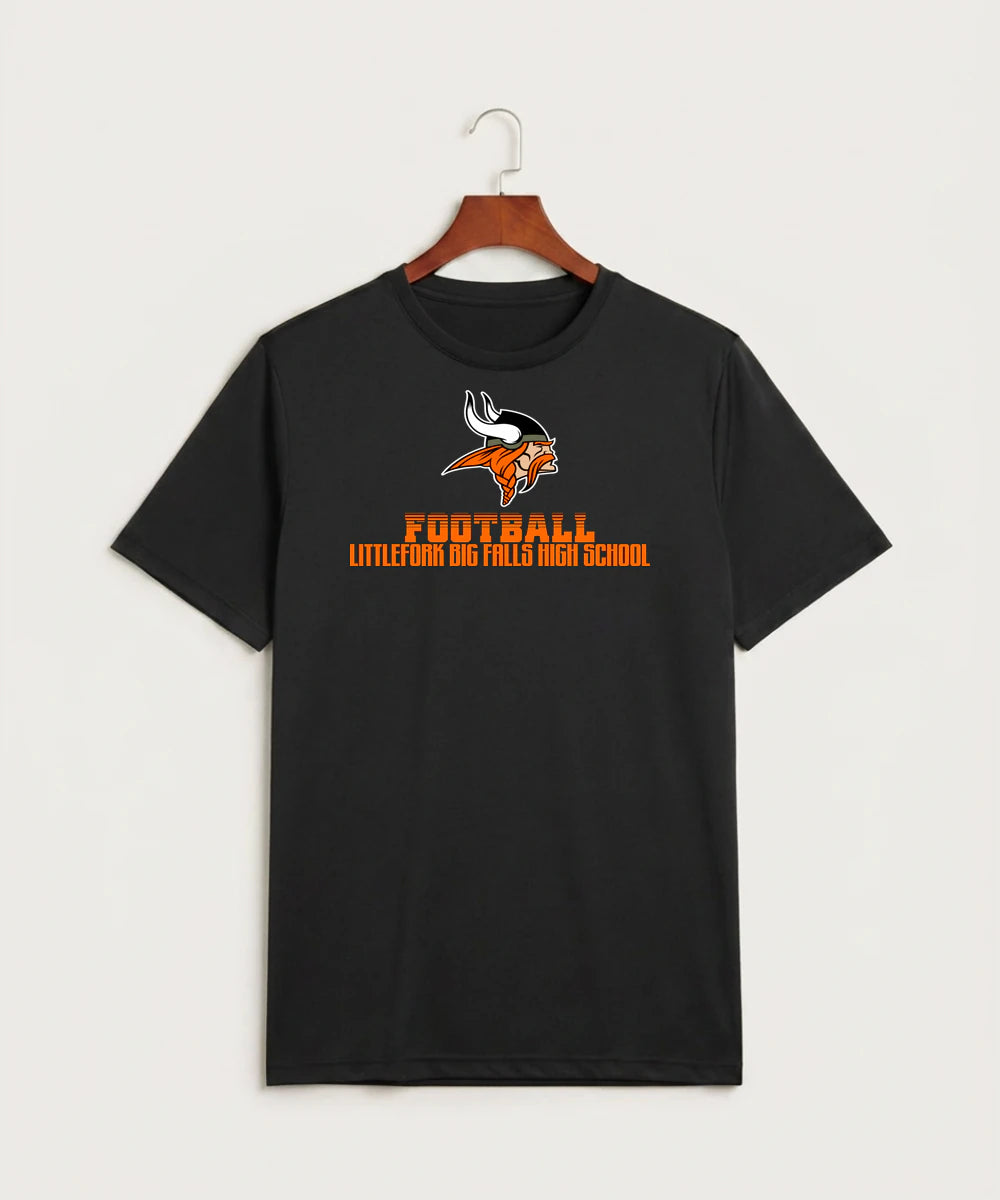 Littlefork Big Falls High School Football (Boys) - Black Sport-Tek PosiCharge Competitor Tee. ST350