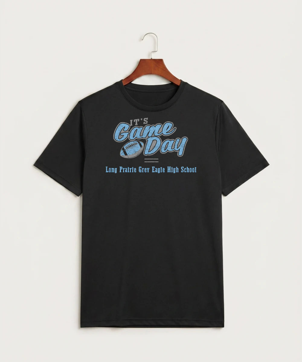 Long Prairie Grey Eagle High School Football (Boys) - Black Sport-Tek PosiCharge Competitor Tee. ST350