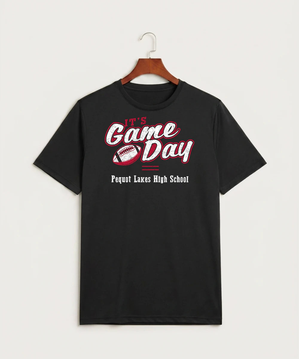 Pequot Lakes High School Football (Boys) - Black Sport-Tek PosiCharge Competitor Tee. ST350