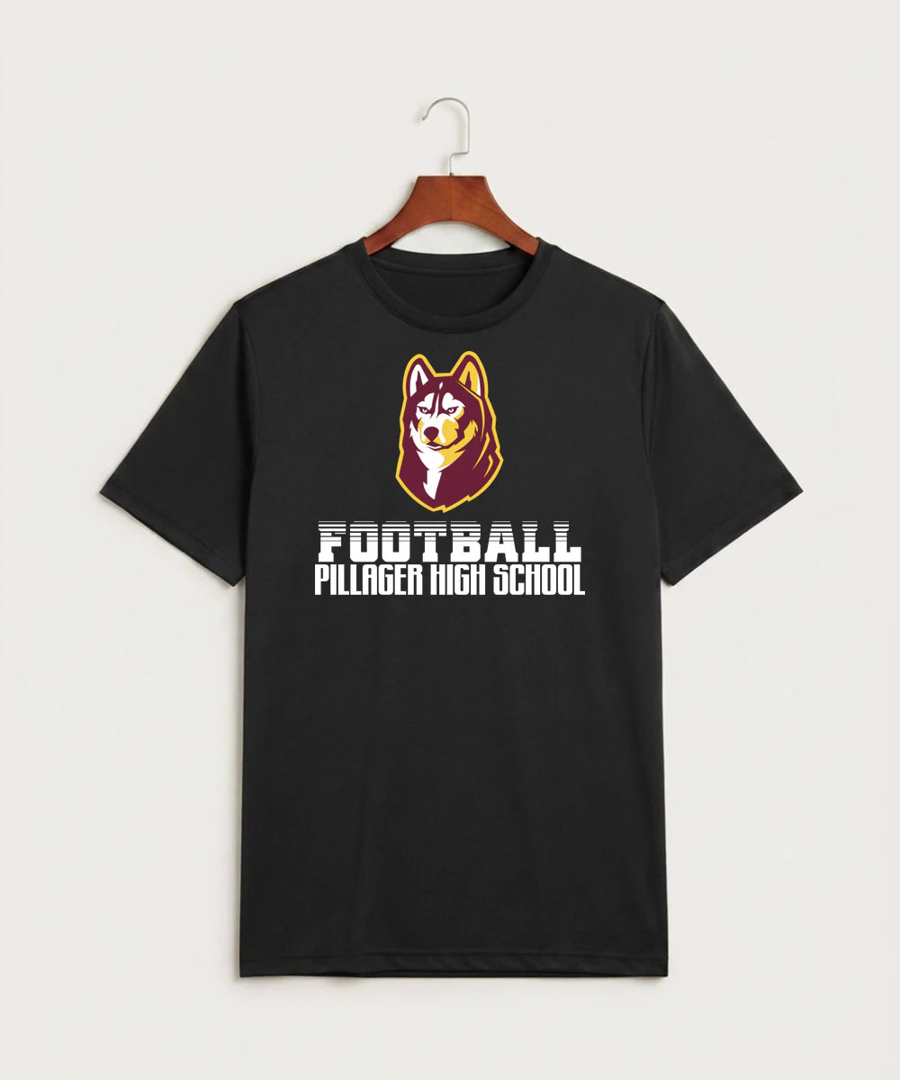 Pillager High School Football (Boys) - Black Sport-Tek PosiCharge Competitor Tee. ST350