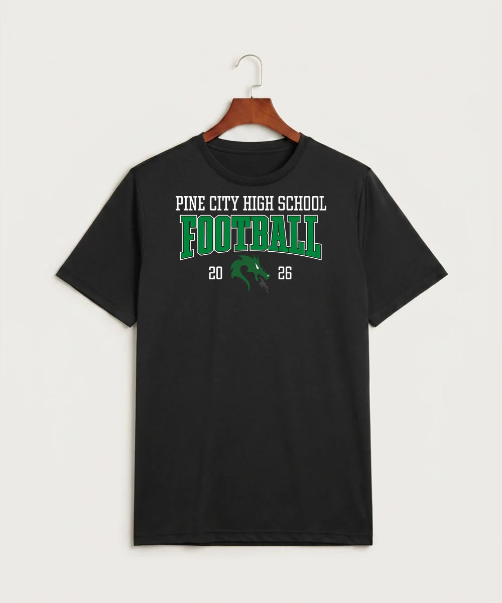 Pine City High School Football (Boys) - Black Sport-Tek PosiCharge Competitor Tee. ST350