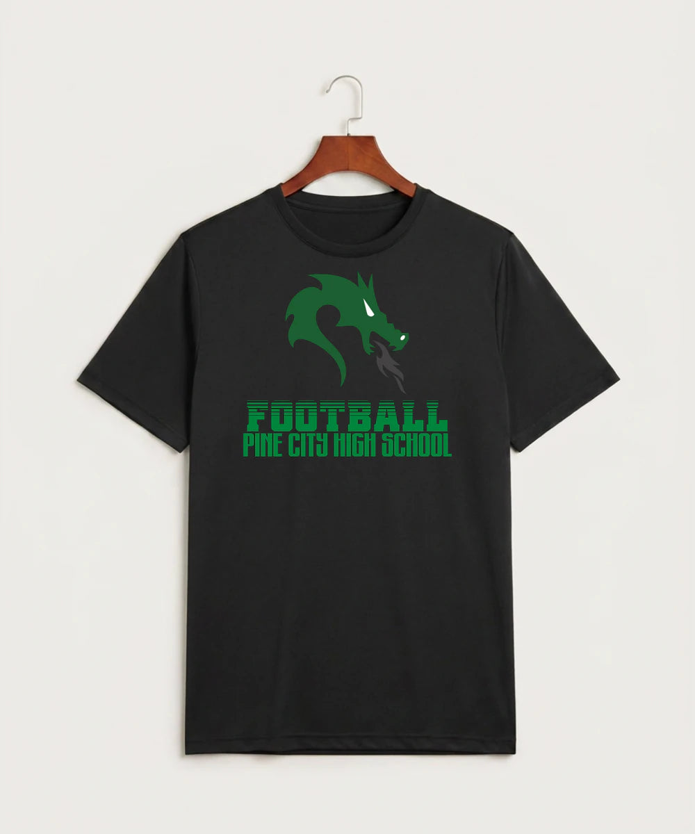 Pine City High School Football (Boys) - Black Sport-Tek PosiCharge Competitor Tee. ST350