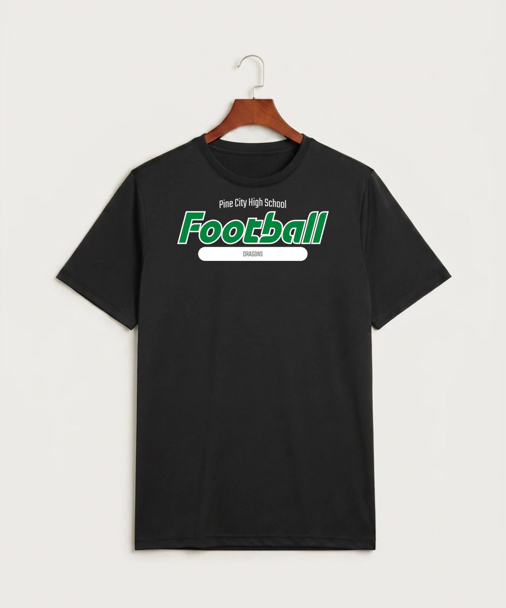 Pine City High School Football (Boys) - Black Sport-Tek PosiCharge Competitor Tee. ST350