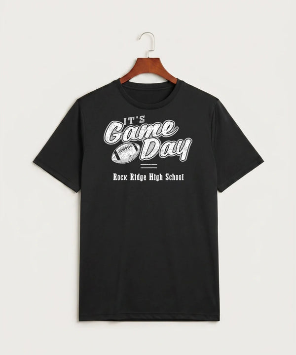 Rock Ridge High School Football (Boys) - Black Sport-Tek PosiCharge Competitor Tee. ST350