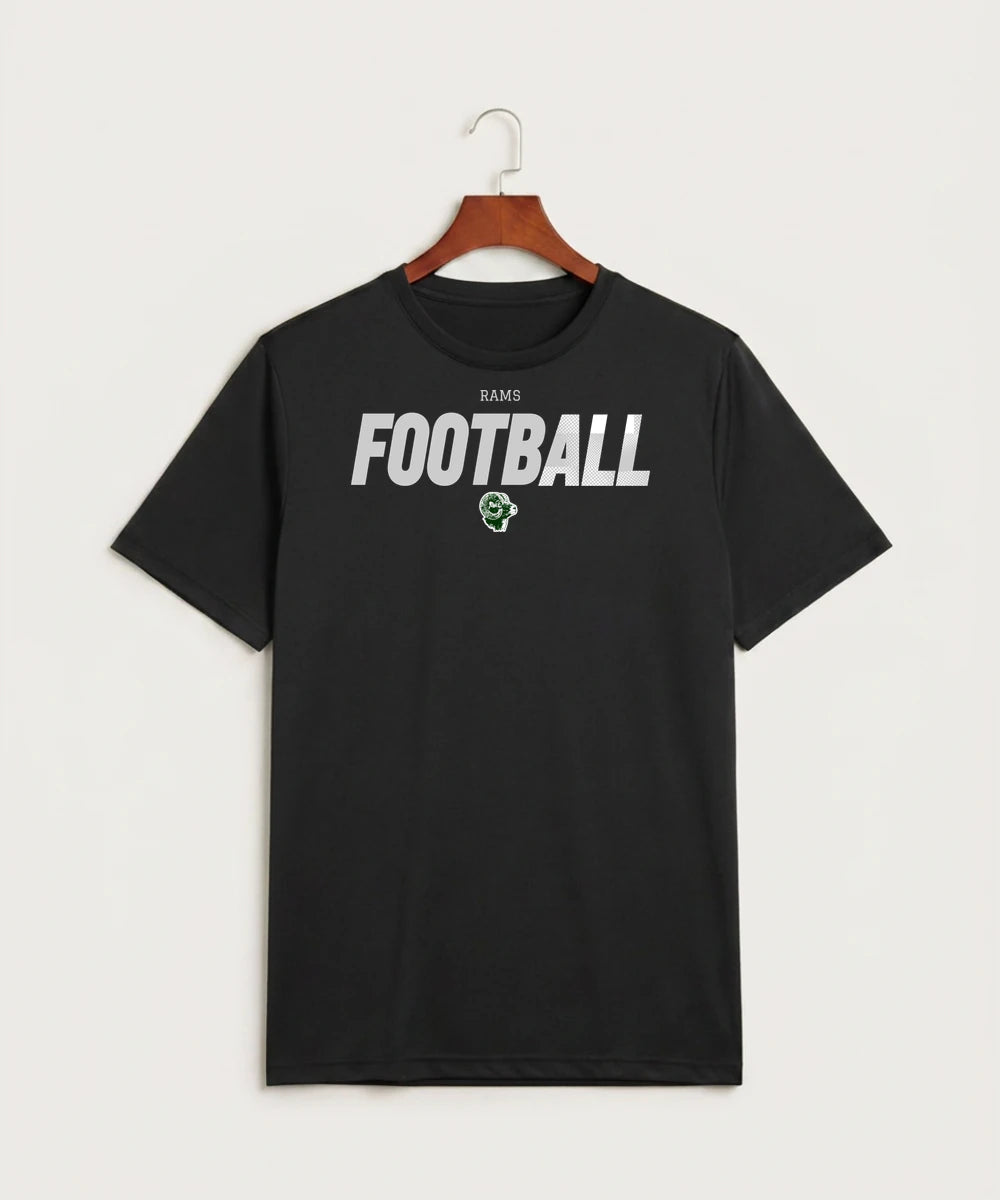 Roseau High School Football (Boys) - Black Sport-Tek PosiCharge Competitor Tee. ST350