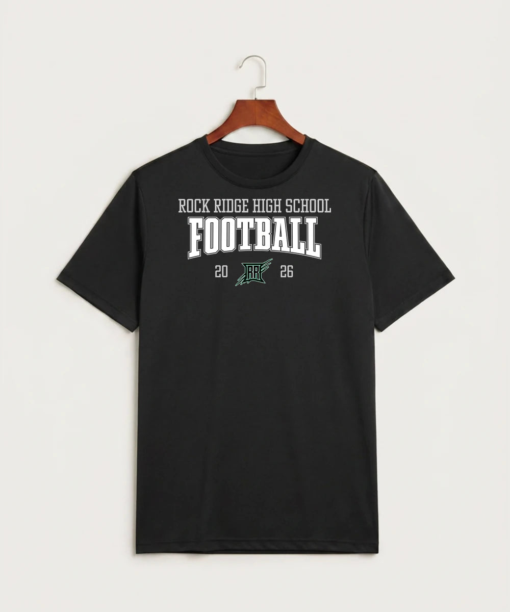 Rock Ridge High School Football (Boys) - Black Sport-Tek PosiCharge Competitor Tee. ST350