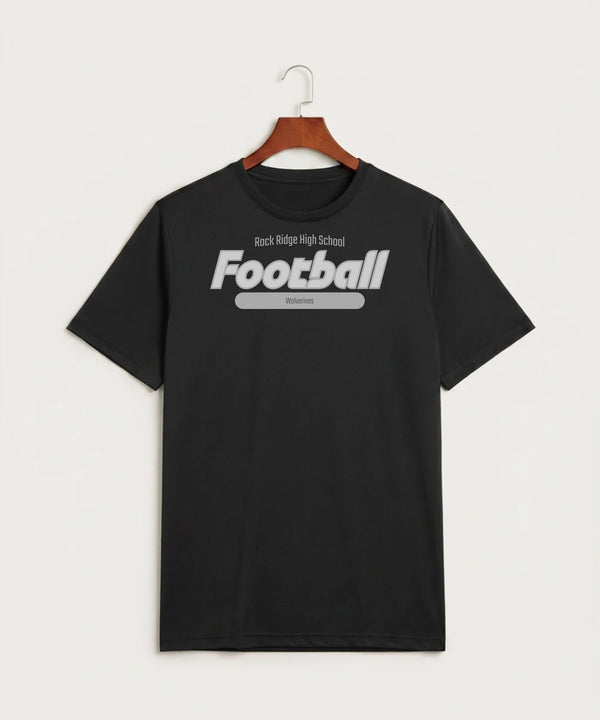 Rock Ridge High School Football (Boys) - Black Sport-Tek PosiCharge Competitor Tee. ST350
