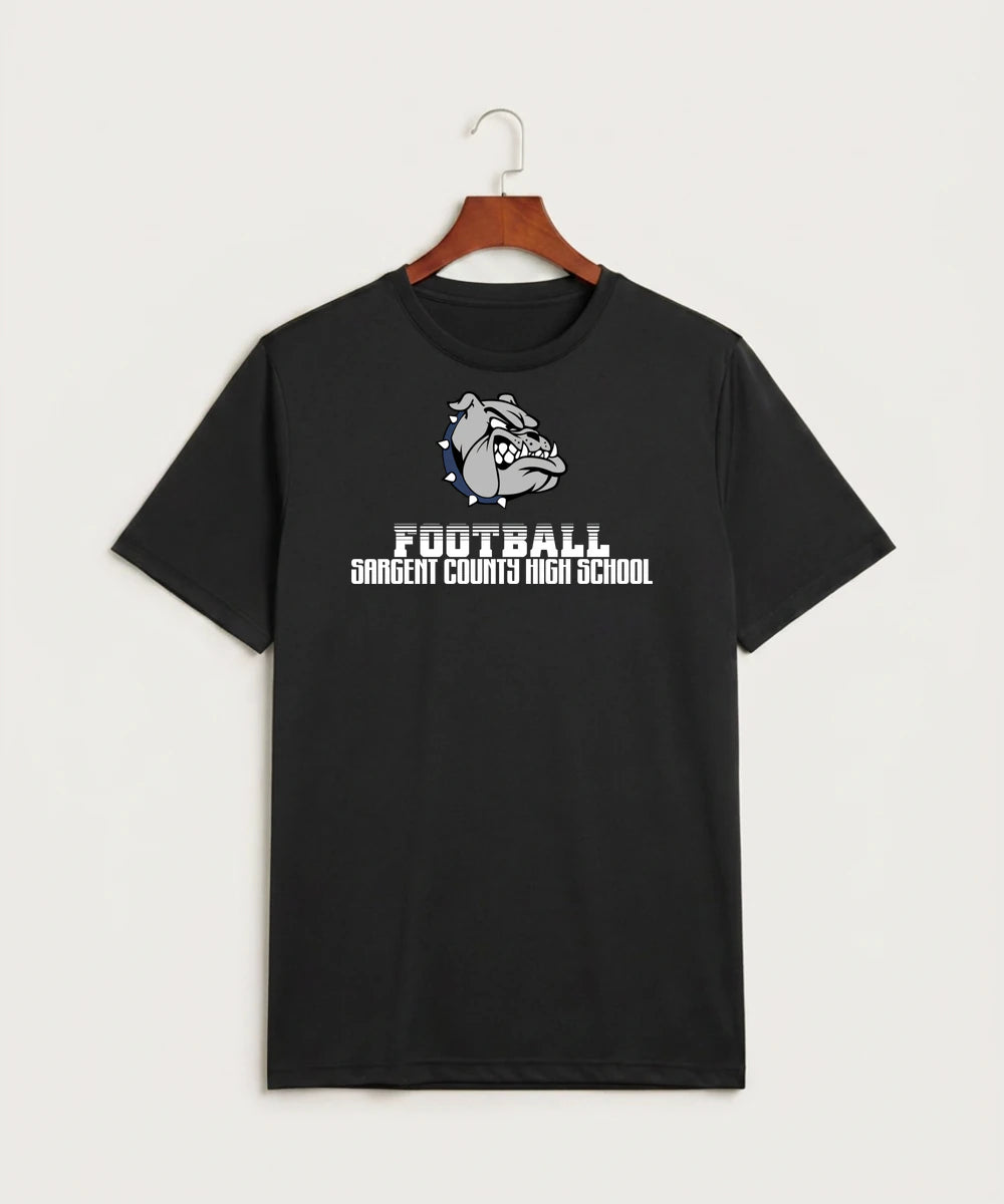 Sargent County High School Football (Boys) - Black Sport-Tek PosiCharge Competitor Tee. ST350