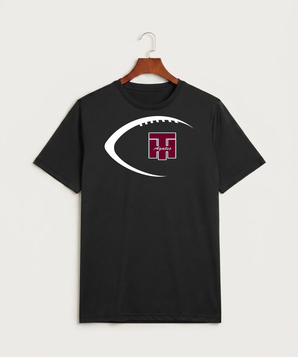 Two Harbors High School Football (Boys) - Black Sport-Tek PosiCharge Competitor Tee. ST350