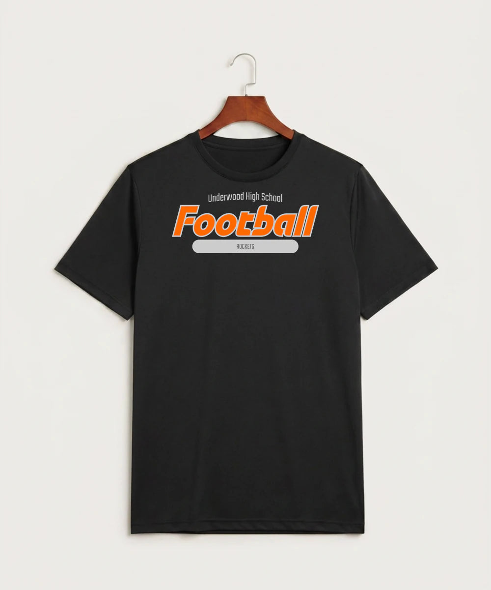 Underwood High School Football (Boys) - Black Sport-Tek PosiCharge Competitor Tee. ST350