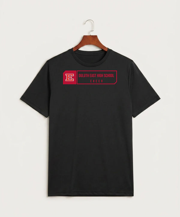 Duluth East High School Cheer (Coed) - Black Sport-Tek PosiCharge Competitor Tee. ST350