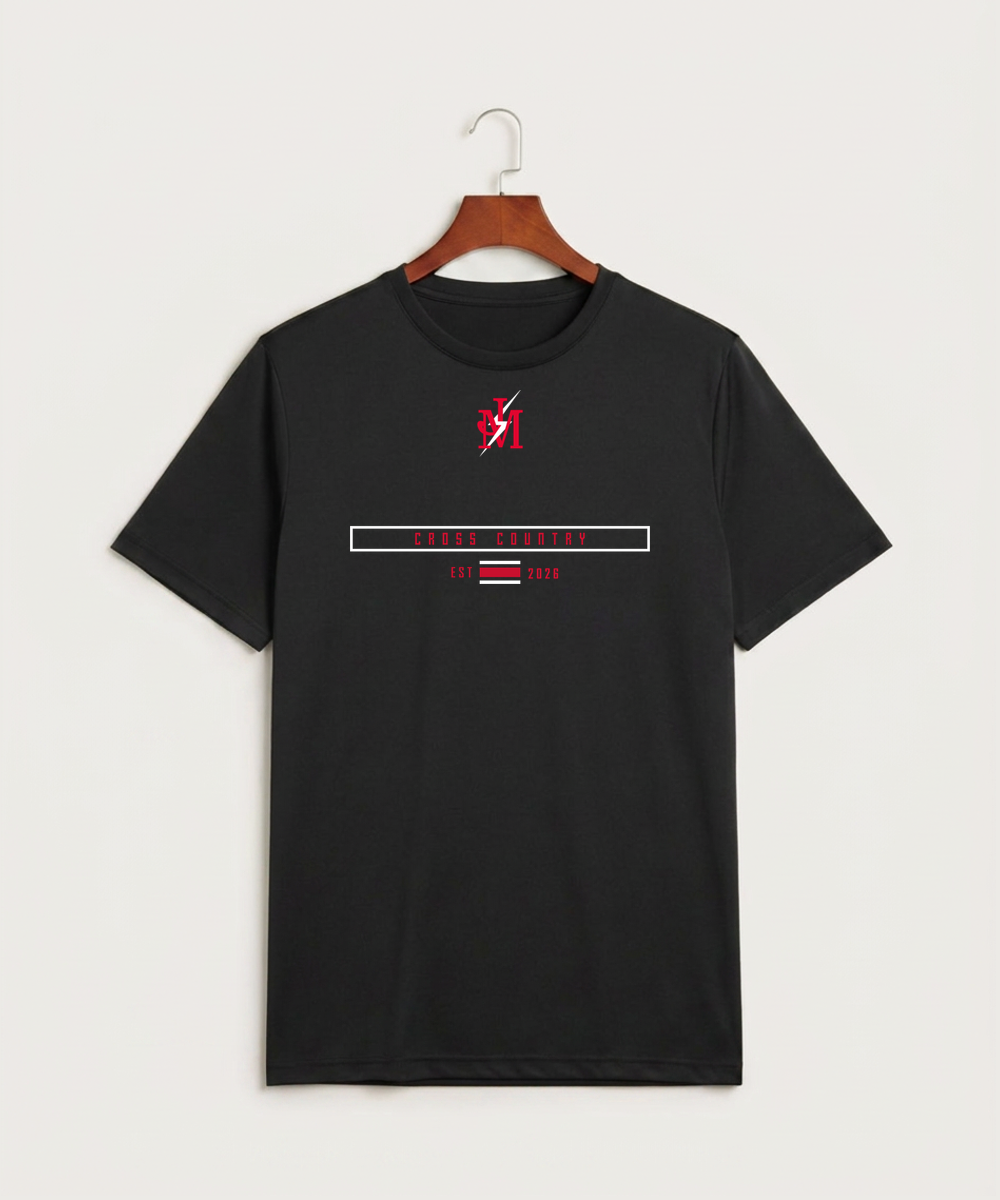 John Marshall High School Cross Country (Coed) - Black Sport-Tek PosiCharge Competitor Tee. ST350